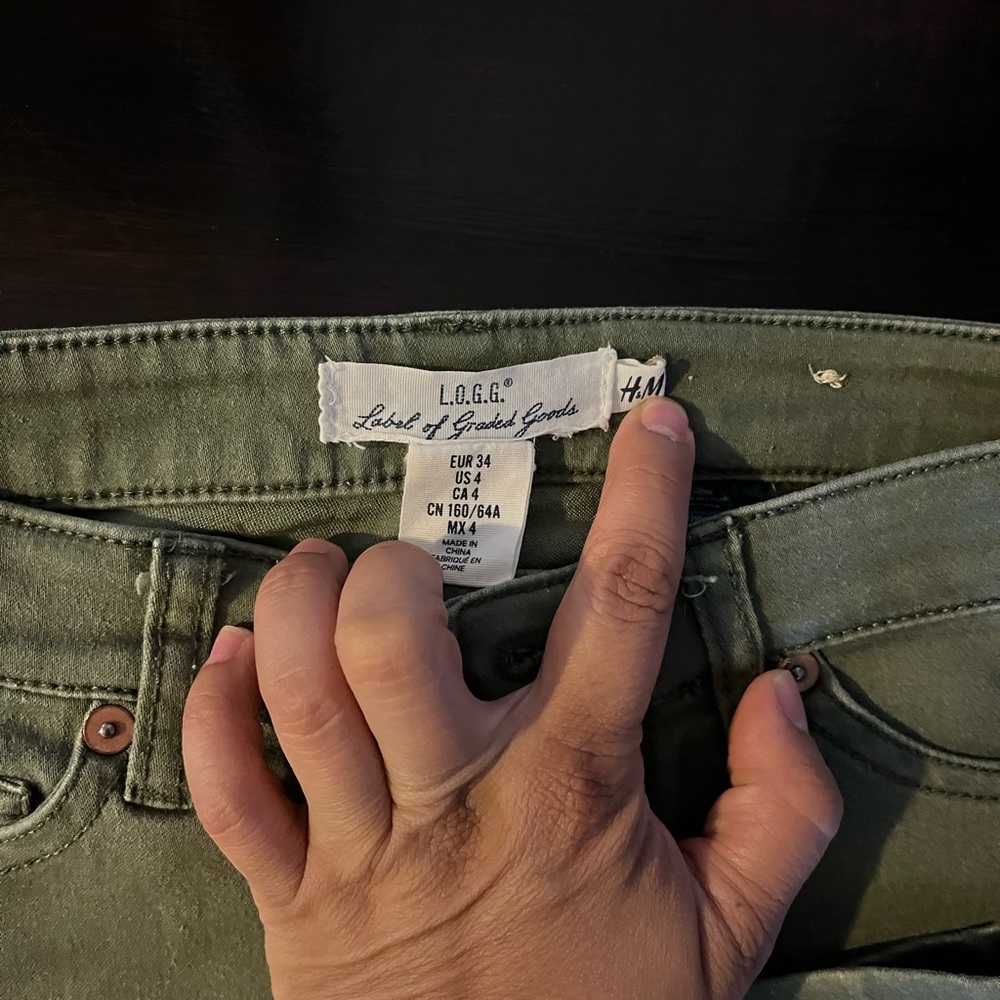 L.O.G.G from H&M high waist jeggins